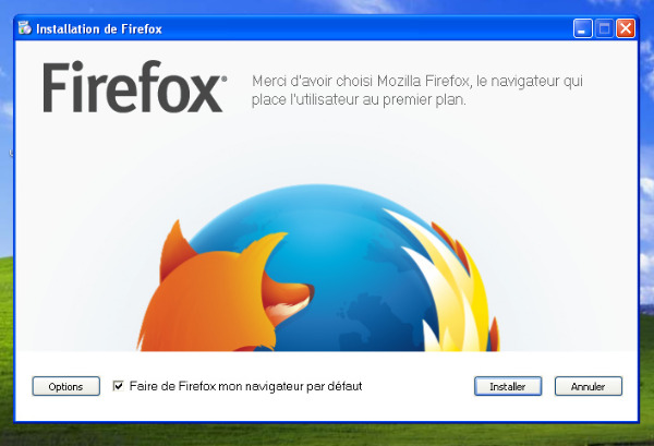 Installation de Firefox sur Windows