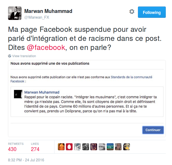 Censure Marwan Muhammad
