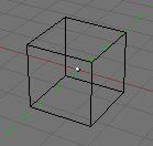Cube, mode objet, non sélectionné