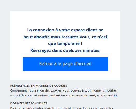Le site d’EDF qui marche pas non plus.