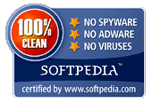 SoftPedia 100% Clean award